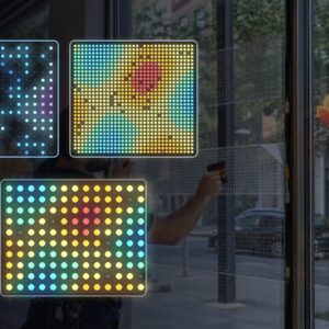 عينات شاشات LED شفافة وداخلية وخارجية