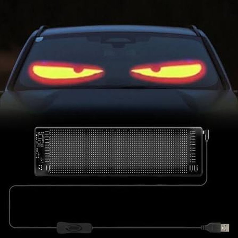 لوحة LED على الزجاج الخلفي